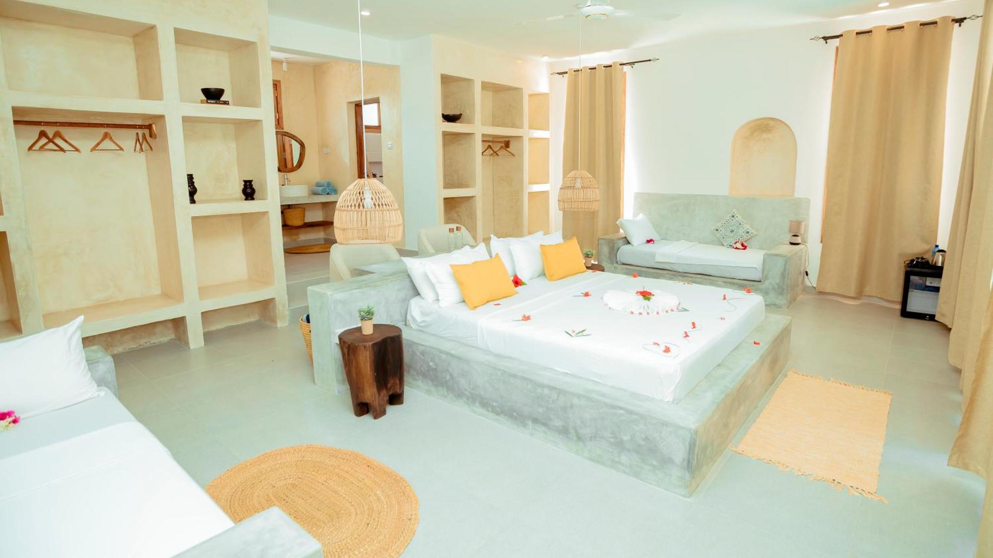 Mnana Beach Bungalows Pingwe Buitenkant foto