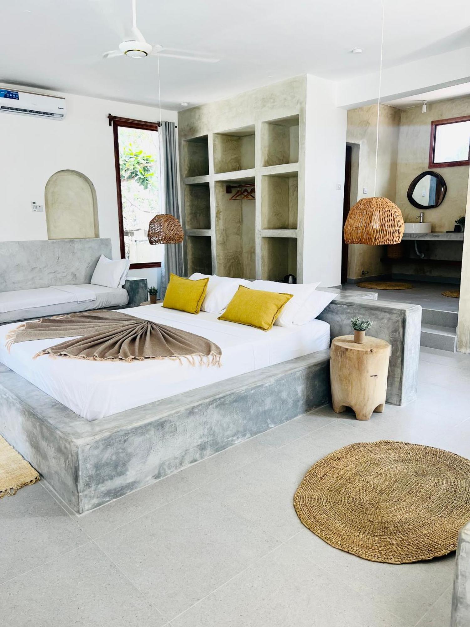 Mnana Beach Bungalows Pingwe Buitenkant foto