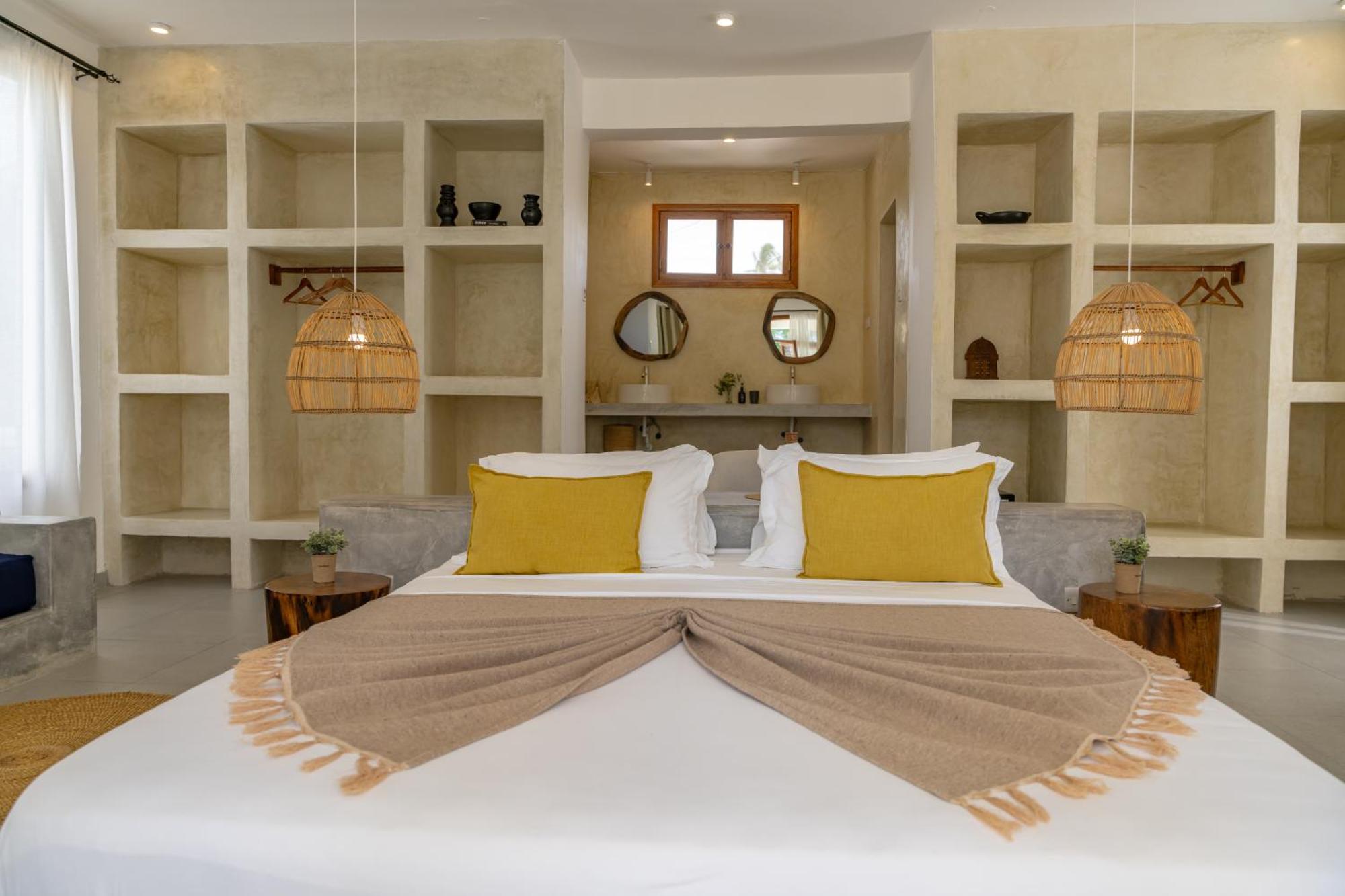 Mnana Beach Bungalows Pingwe Buitenkant foto