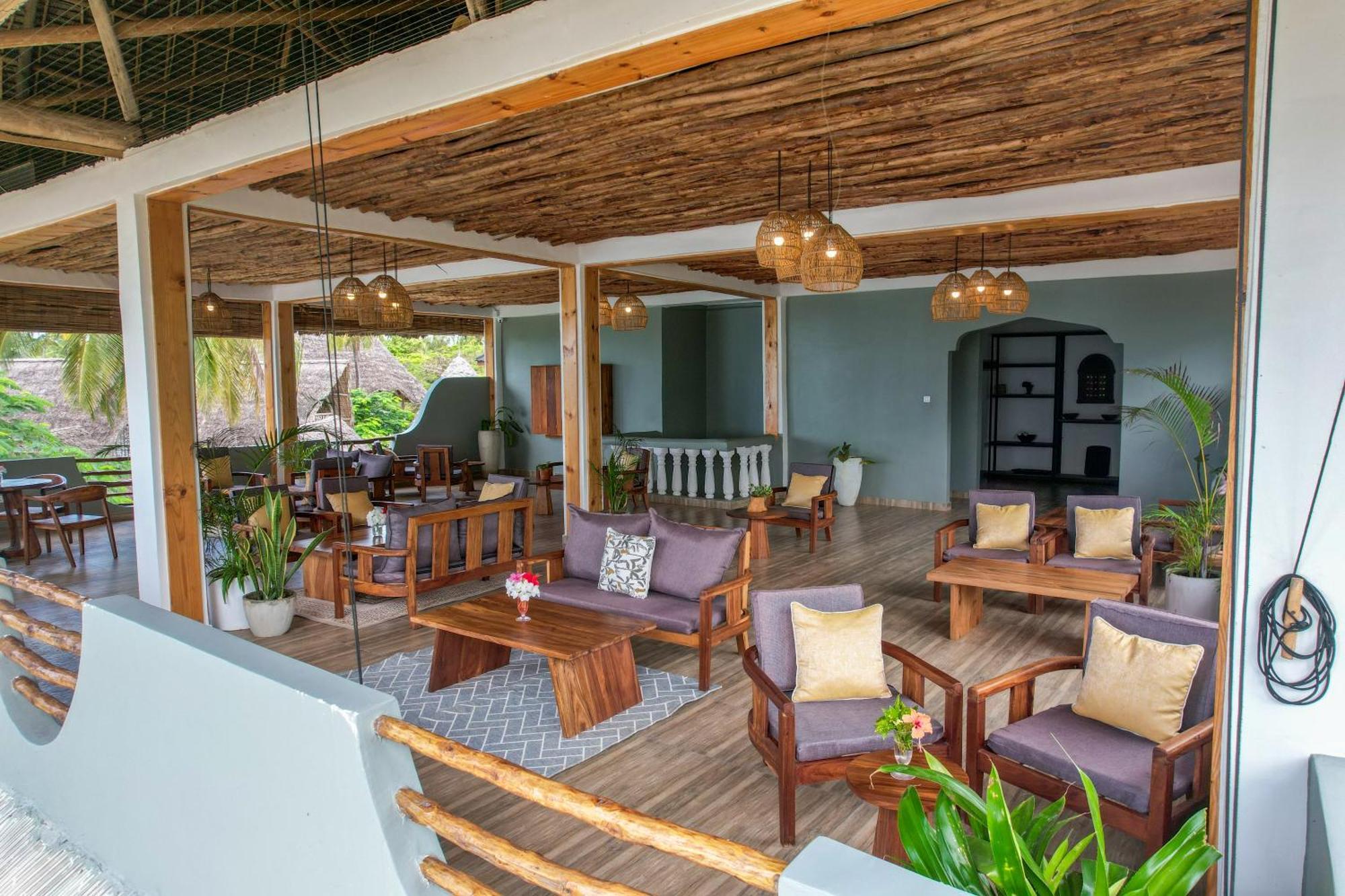 Mnana Beach Bungalows Pingwe Buitenkant foto