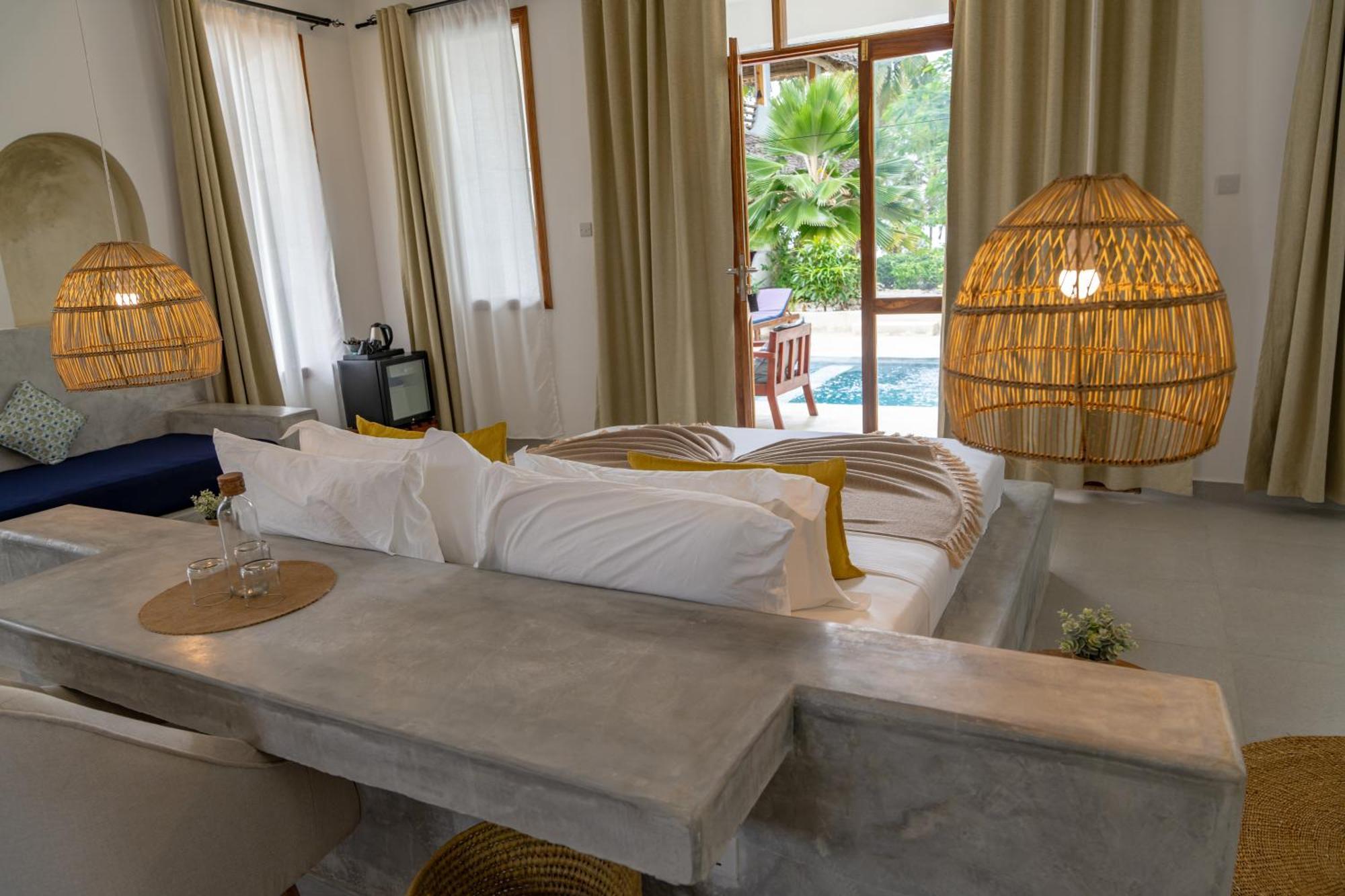 Mnana Beach Bungalows Pingwe Buitenkant foto