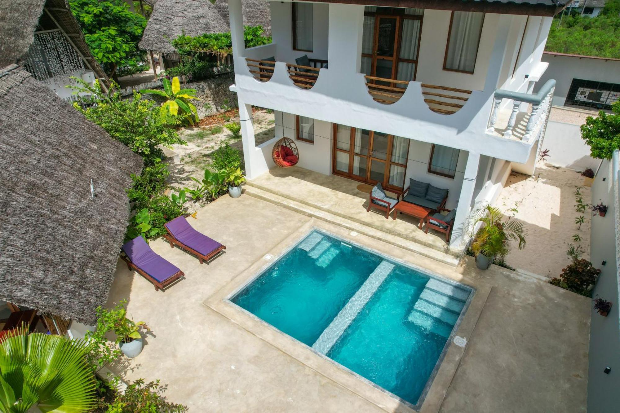 Mnana Beach Bungalows Pingwe Buitenkant foto
